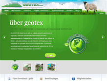 Tablet Screenshot of geotex-gmbh.de